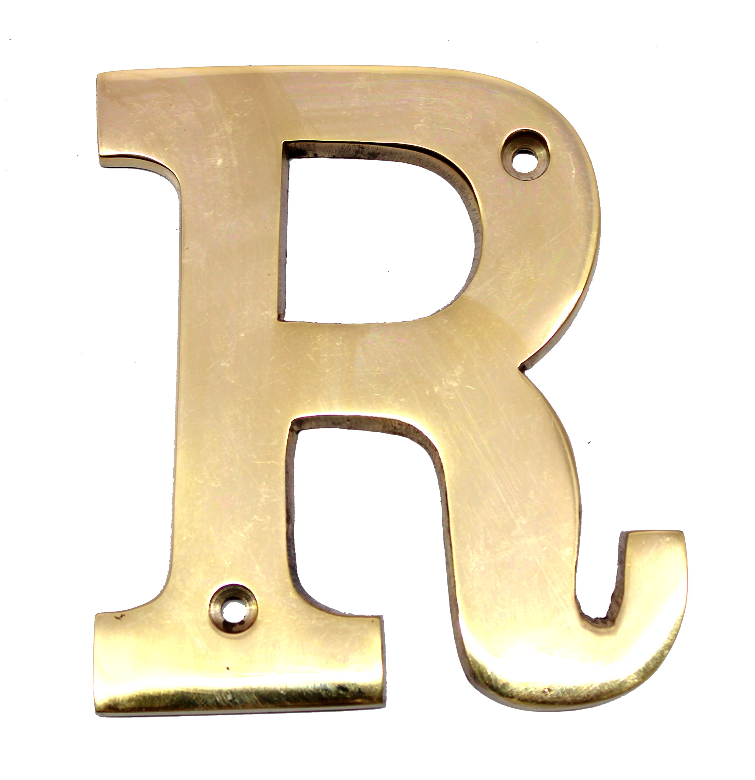 eSplanade Brass House Hotel Door Name Alphabets - Wall Door Plaque Alphabet Letter - Golden - 4" Inches (All Alphabets- 4")