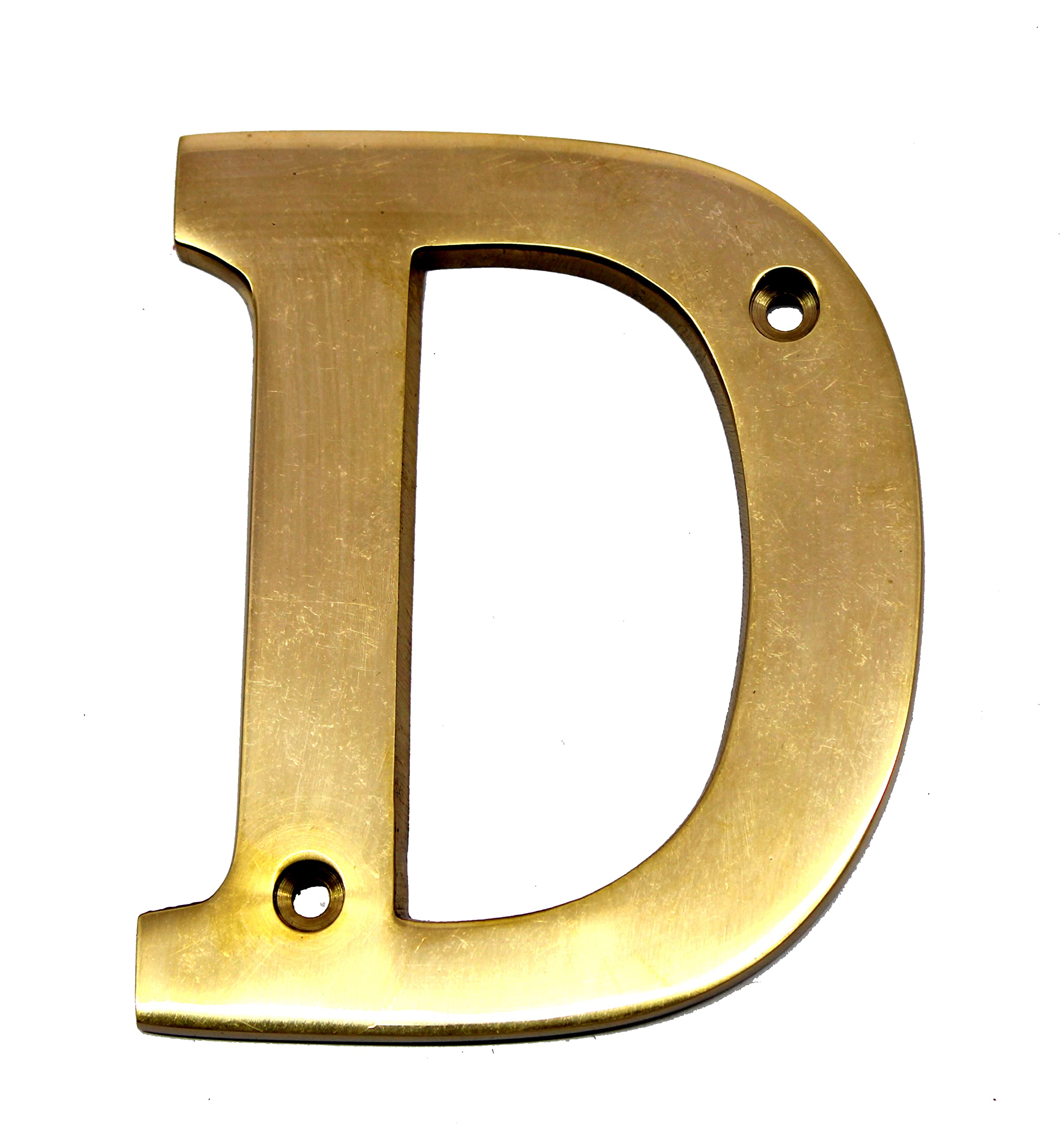 eSplanade Brass House Hotel Door Name Alphabets - Wall Door Plaque Alphabet Letter - Golden - 4" Inches (All Alphabets- 4")