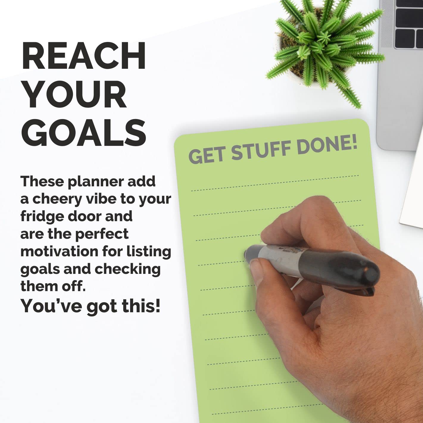 XOXOMags Mini Fridge Magnet Write-Erase Planner Board - for Daily and Weekly Tasks, Meal Planner, Organizer, Shopping Checklists for Home and Office (Pastel & Rainbow combo)