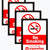 eSplanade NO SMOKING No eCigarettes | No vaping Sign Sticker Decal - Easy to Mount Weather Resistant Long Lasting Ink (Size 6" x 8")