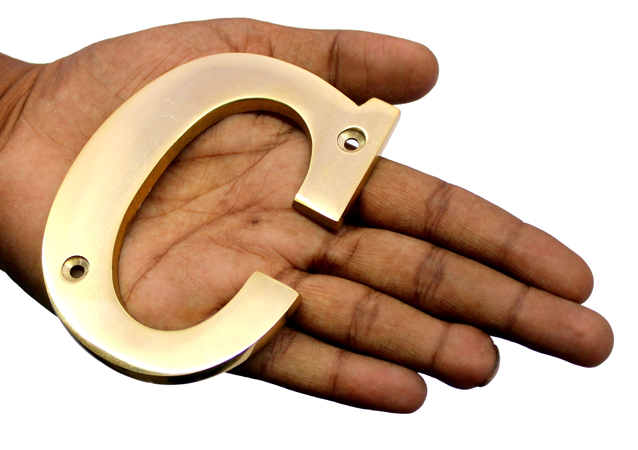 eSplanade Brass House Hotel Door Name Alphabets - Wall Door Plaque Alphabet Letter - Golden - 4" Inches (All Alphabets- 4")