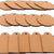 IVEI DIY Wood Sheet Craft - MDF Cutouts Bag/Luggage Tags - Plain MDF Blanks Cutouts - Set of 10 (2 Shapes) for Painting Wooden Sheet Craft, Decoupage, Resin Art Work & Decoration