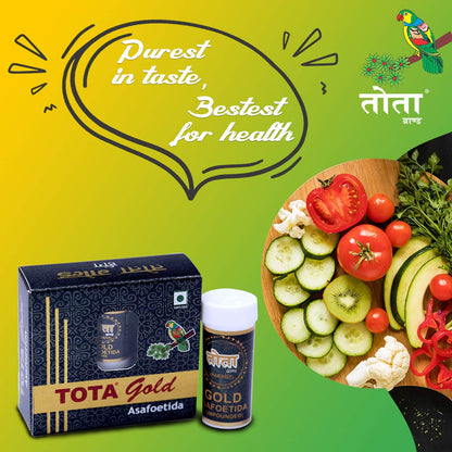 Tota Gold 100% Pure Hing Crystals - 14gm | Gluten Free Inguva Powder - Tazaki Asfotedia Whole - Combo Pack of 2 (‡§π‡•Ä‡§Ç‡§ó) Heeng Pure