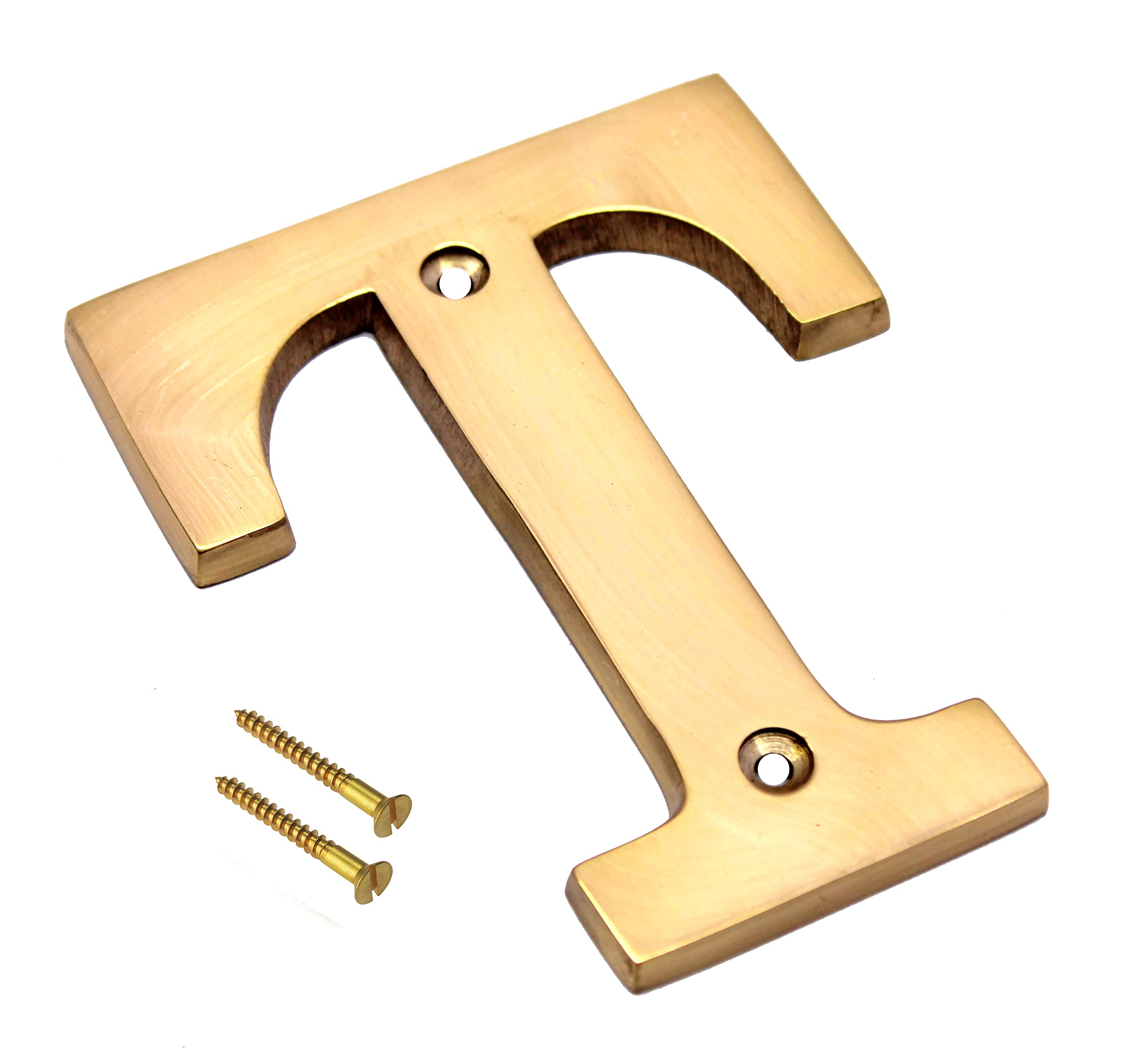 eSplanade Brass House Hotel Door Name Alphabets - Wall Door Plaque Alphabet Letter - Golden - 4" Inches (All Alphabets- 4")