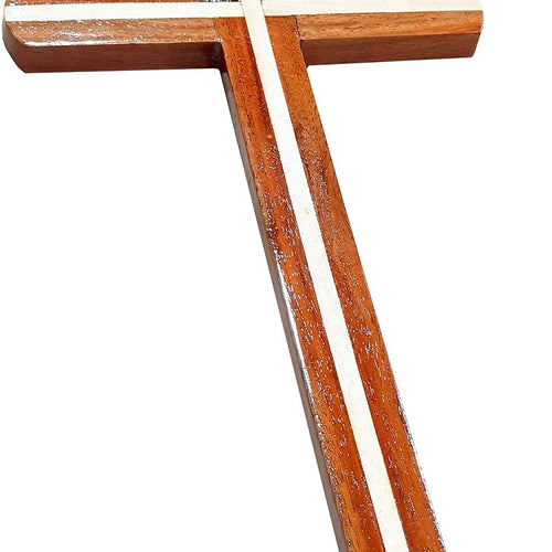 StonKraft Jesus Christ Cross Catholic Wooden Crucifix for Wall, Church Chapel Decoration