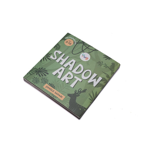 Jungle Safari Shadow Art Activity Book: Experience the Wild with Shadows and Story - Unique and Fun by Yug