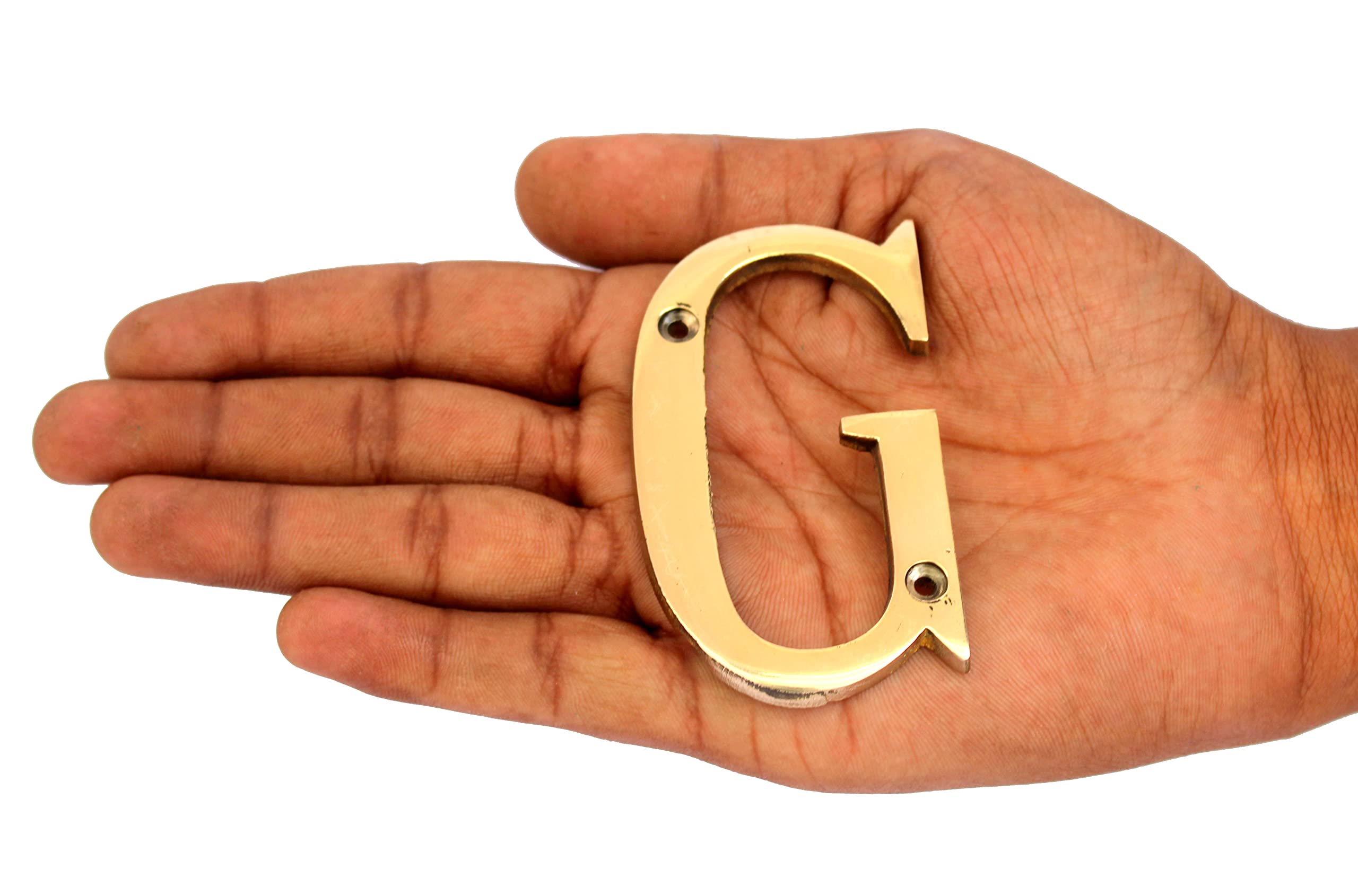 eSplanade - Brass House Hotel Door Name Alphabets - Wall Door Plaque Letter Alphabets - 3" Inches - Golden ("All Alphabet-3")