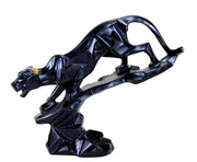 eSplanade Resin Black Panther Sculpture Statue Figurine Showpiece | Statement Decorative Item Home Decor - 9.5" Inches (Length)