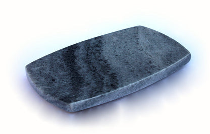 KLEO - Double Sided Soap Dish Made of Natural Black Stone and White Marble | Bath Kitchen Accessories