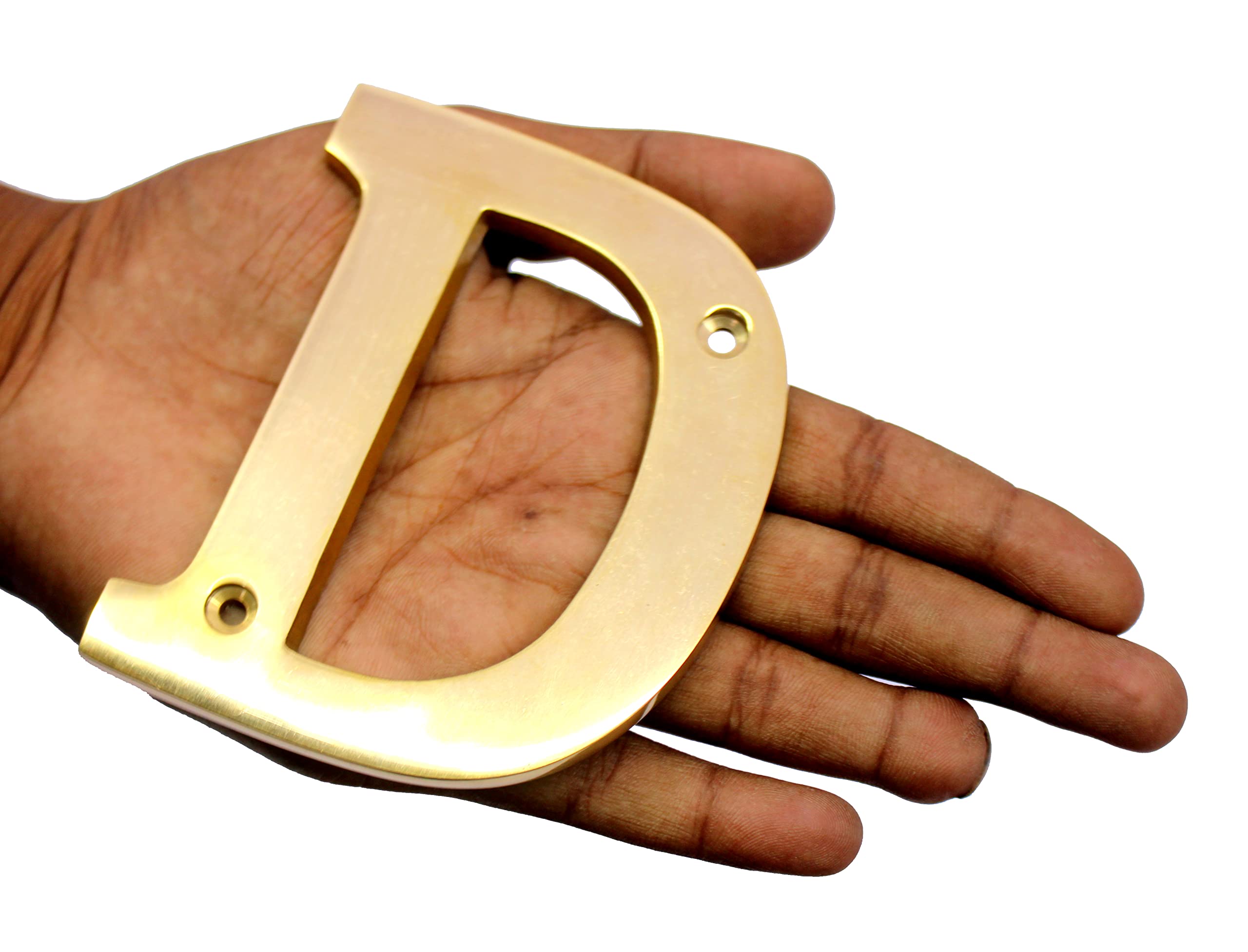 eSplanade Brass House Hotel Door Name Alphabets - Wall Door Plaque Alphabet Letter - Golden - 4" Inches (All Alphabets- 4")