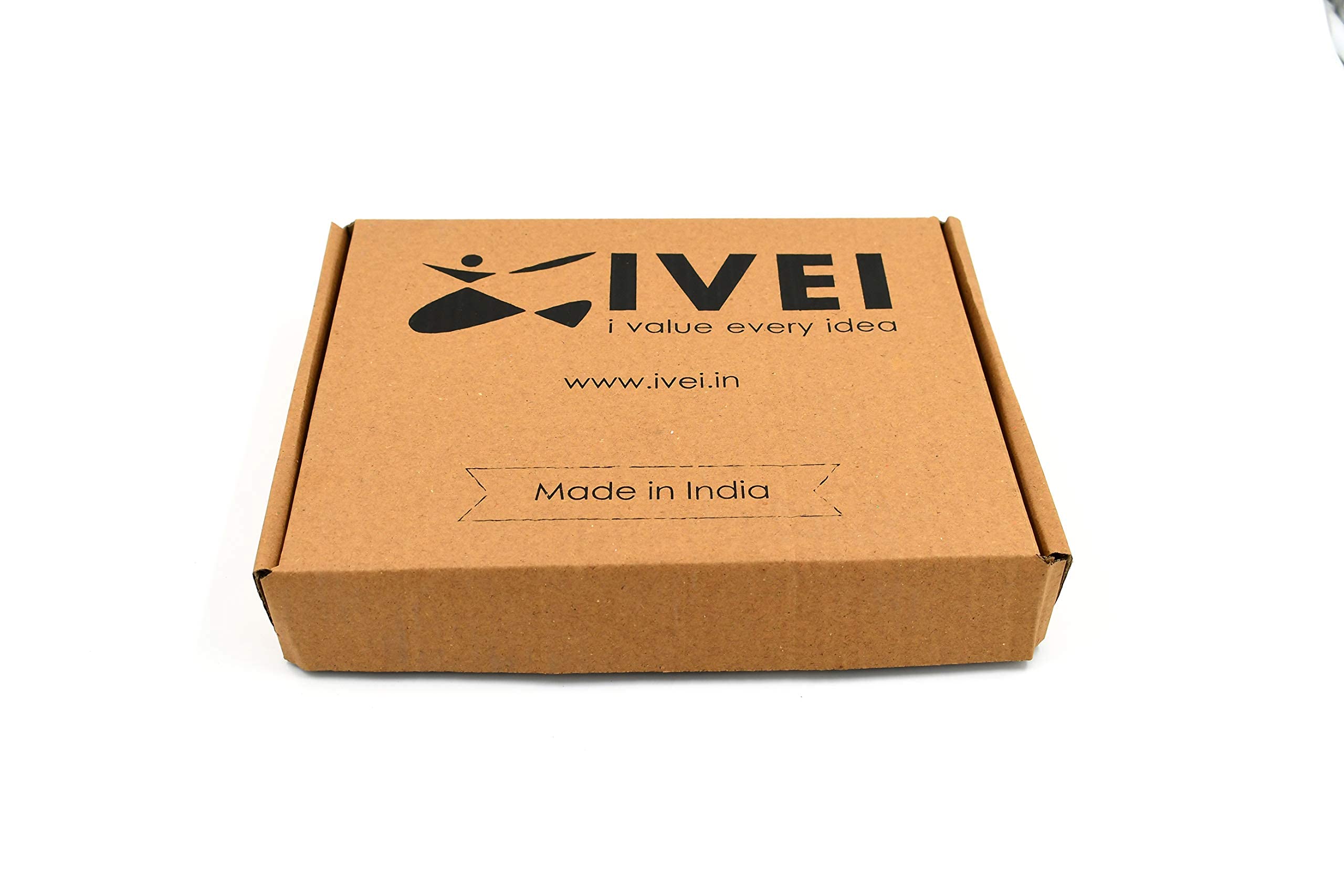 IVEI DIY MDF Circular Perpetual Calendar Wooden Craft - MDF Mini Wooden Calendar - Plain MDF Blank Calendar for Painting Wood Sheet Craft, Decoupage, Resin Art Work & Decoration (Round)