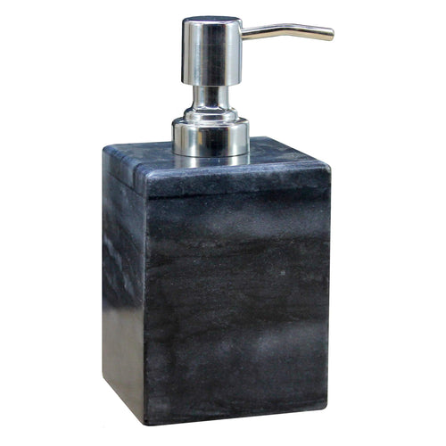 KLEO Soap Dispenser Lotion Dispenser - Made of Natural Stone - Bathroom Accessories Bath Set - Multicolour