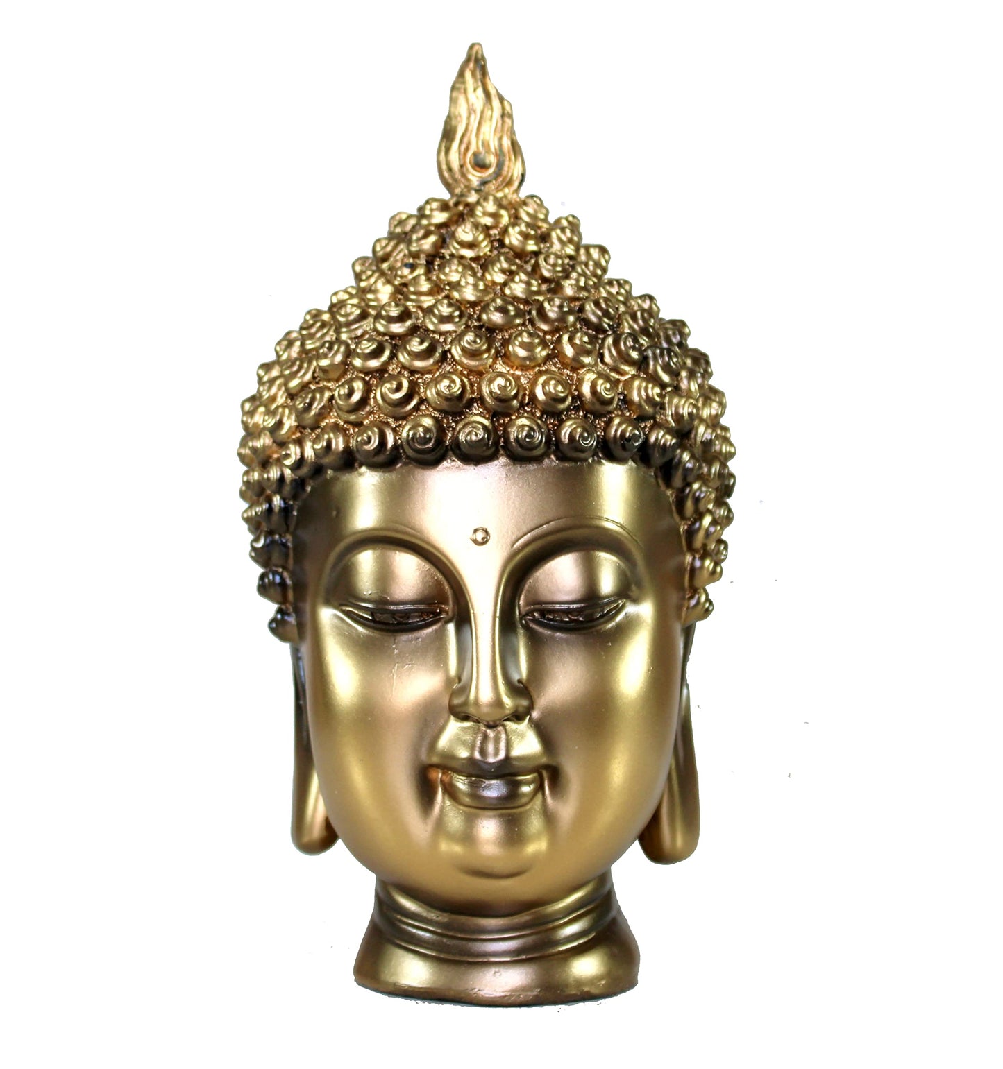 eSplanade Buddha Head Statue for Home Decor | Resin Buddha Face Showpiece for Living Room, Meditation, Office Table Desk, Shelf | Tibetan Buddhist Idol | Zen or Yoga Figurine Gifts | Blue, 12 Inch