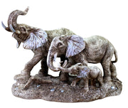 eSplanade Resin Elephant Pair Sculpture or Showpiece Feng Shui Vastu Brings Goodluck Home Decor (1609)