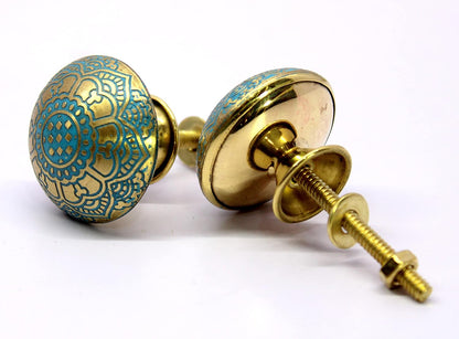 eSplanade Cupboard Drawer Copper Knobs | Drawer Handles | Cupboard Pulls - Set of 2