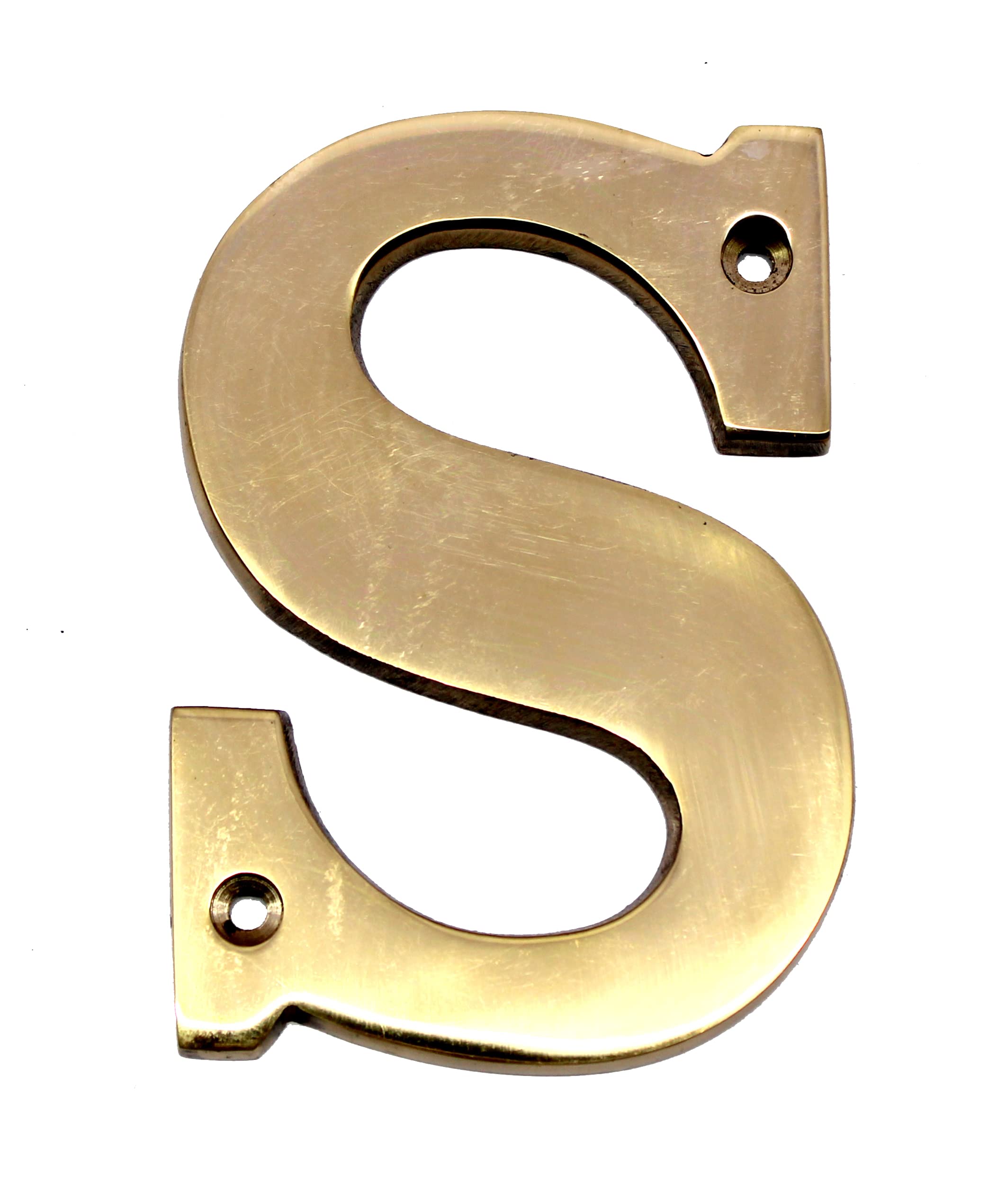 eSplanade Brass House Hotel Door Name Alphabets - Wall Door Plaque Alphabet Letter - Golden - 4" Inches (All Alphabets- 4")