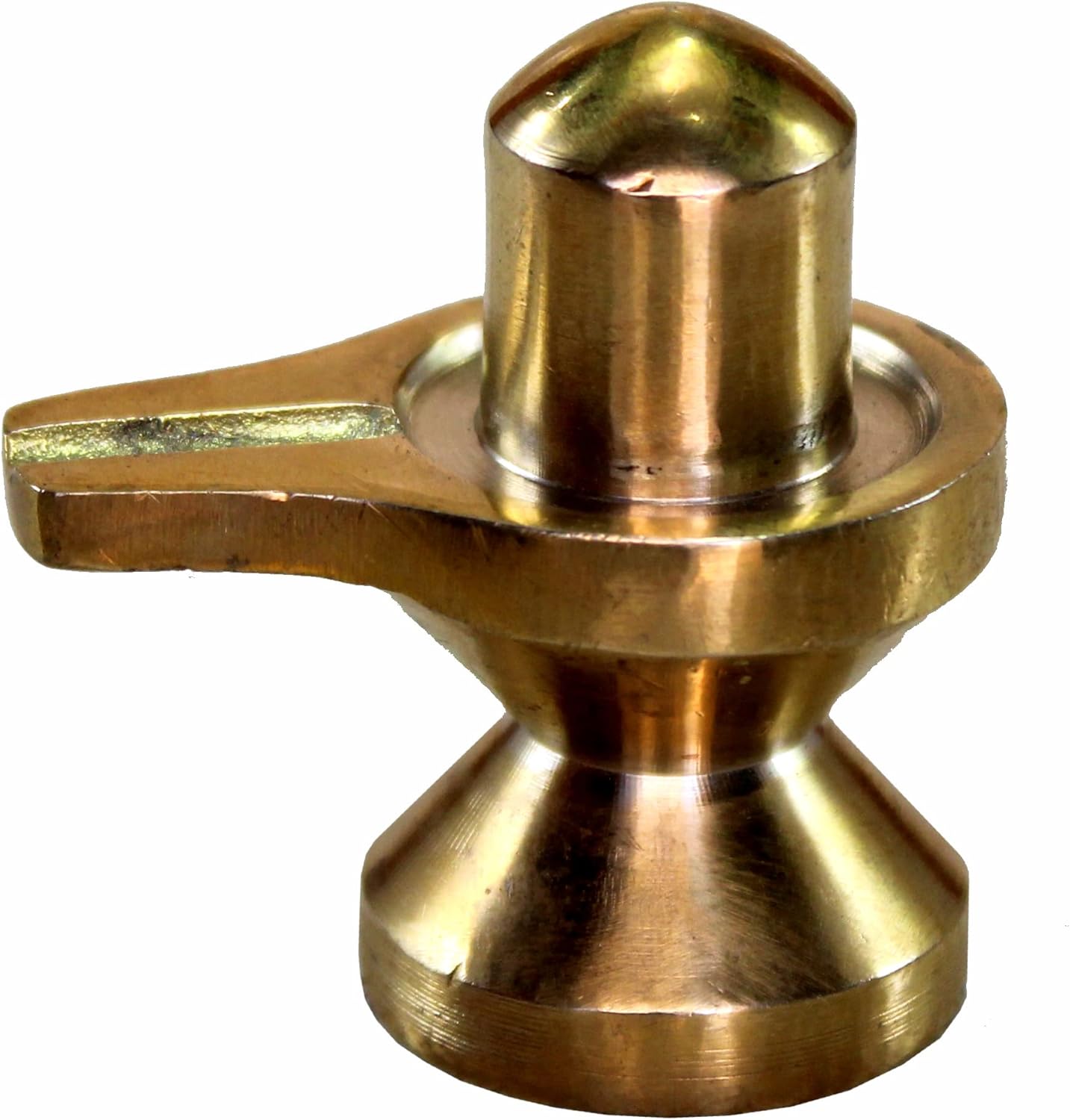 ESPLANADE Brass Shiva Lingam Idol 2.5 in Car Dashboard God Idol for Home for Desk Decor | Antique Decor Item | Home Decor Gift Showpieces