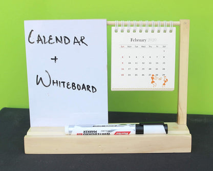 IVEI Warli Utility Desk Calendar with a whiteboard - Dry Erase Board for Desk