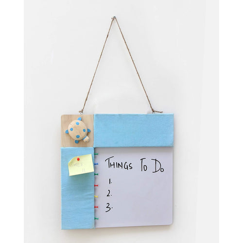 IVEI Combination Board with Pin Board & Whiteboard Best Gift for Home, Office, School | Office Wall Accessories | Utility Boards (Turtle - Blue)