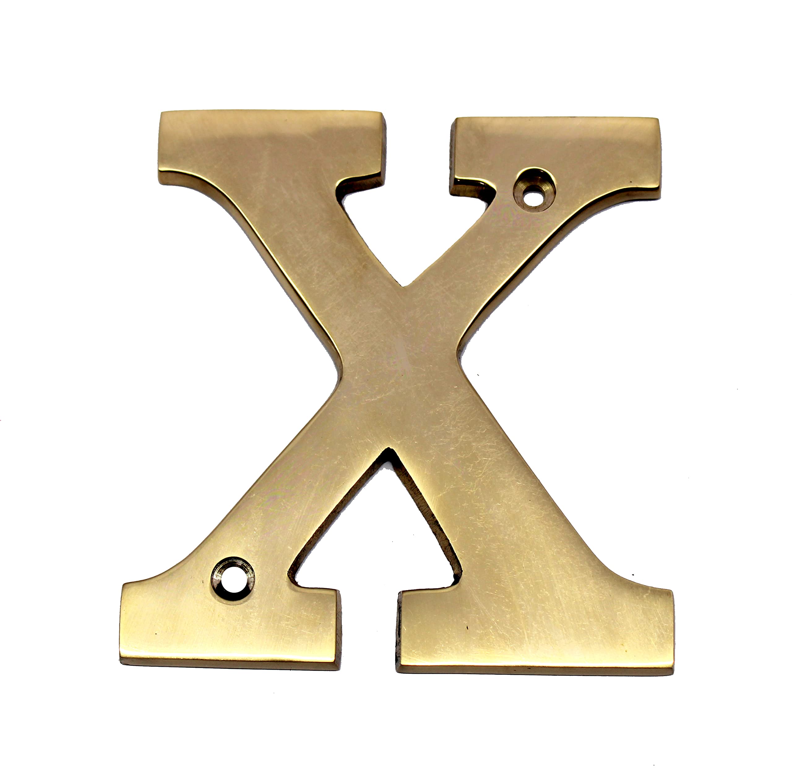 eSplanade Brass House Hotel Door Name Alphabets - Wall Door Plaque Alphabet Letter - Golden - 4" Inches (All Alphabets- 4")