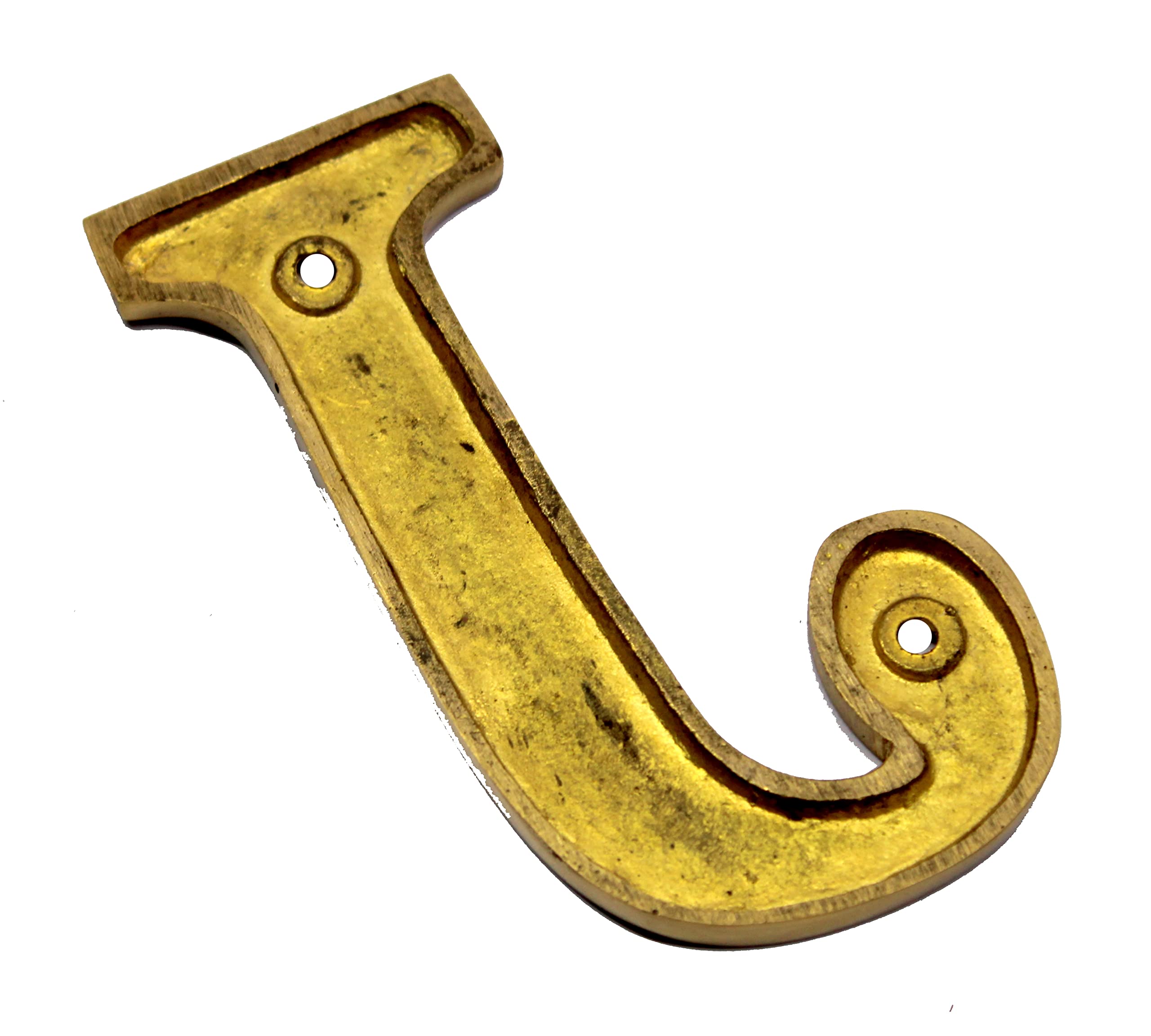 eSplanade Brass House Hotel Door Name Alphabets - Wall Door Plaque Alphabet Letter - Golden - 4" Inches (All Alphabets- 4")