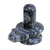 KLEO Baahubali Design Big Size (5.25") Grey/Black Natural Stone Shiva Lingam Shiv Ling Idol Murti for Daily Pooja Purpose