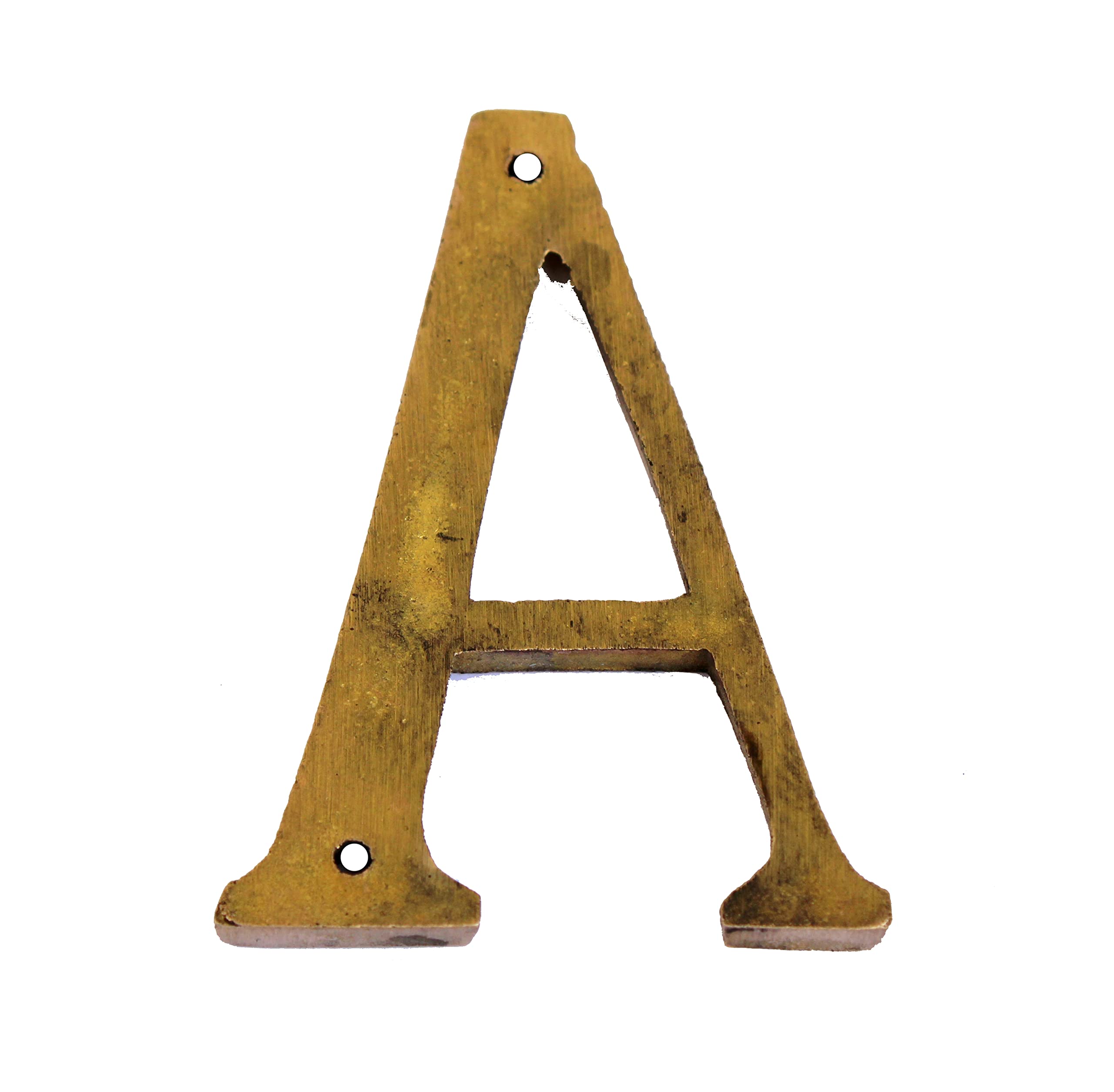 eSplanade - Brass House Hotel Door Name Alphabets - Wall Door Plaque Letter Alphabets - 3" Inches - Golden ("All Alphabet-3")