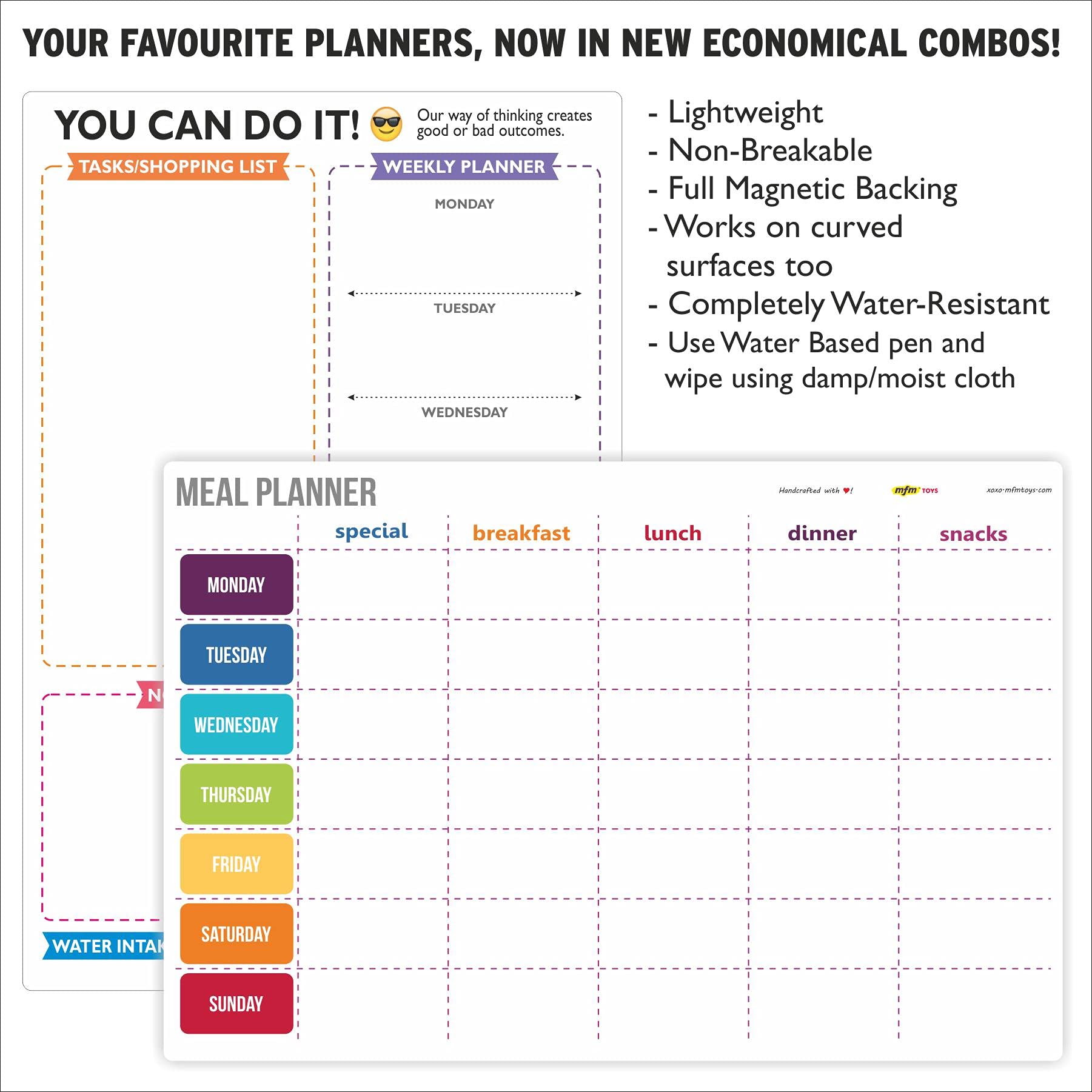 mfm toys fridge magnet write-erase A4 size notepads planners! (Boss lady planner)- Multi color