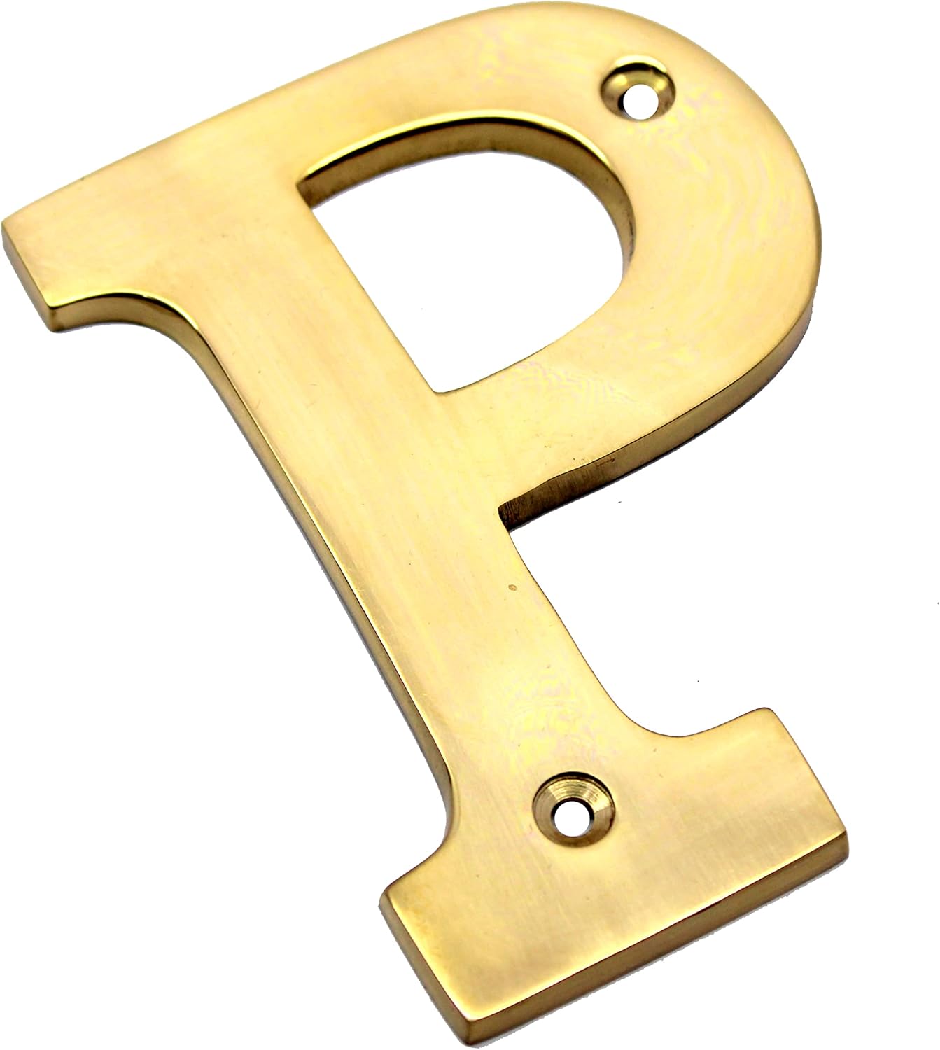 Esplanade Brass House Hotel Door Name - Wall Door Plaque Alphabet Letter "P" - 4" Inches