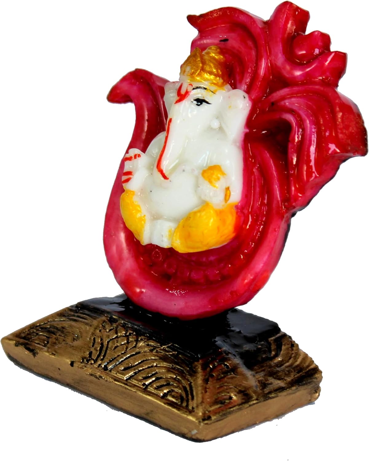 eSplanade Ganesha Ganpati Murti Idol Statue Sculpture for car Dashboard (7x6x4cm)
