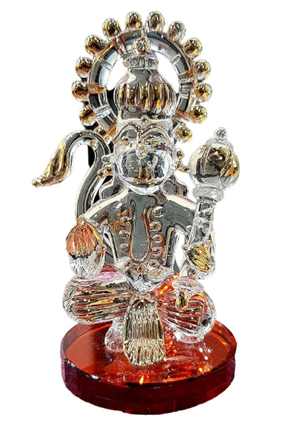 eSplanade Brass Hanuman Anjaneya Pavan Putra Bajrangbali Idol Murti Moorti Statue (2.5 Inch)