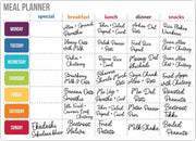 MFM TOYS Fridge Magnet Meal Planner Write-Erase A4 Size Planner Board! (Meal Planner (Weekly))