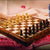 StonKraft 10" x 10" Wooden Chess Game Board Set + Wooden Chess Pieces