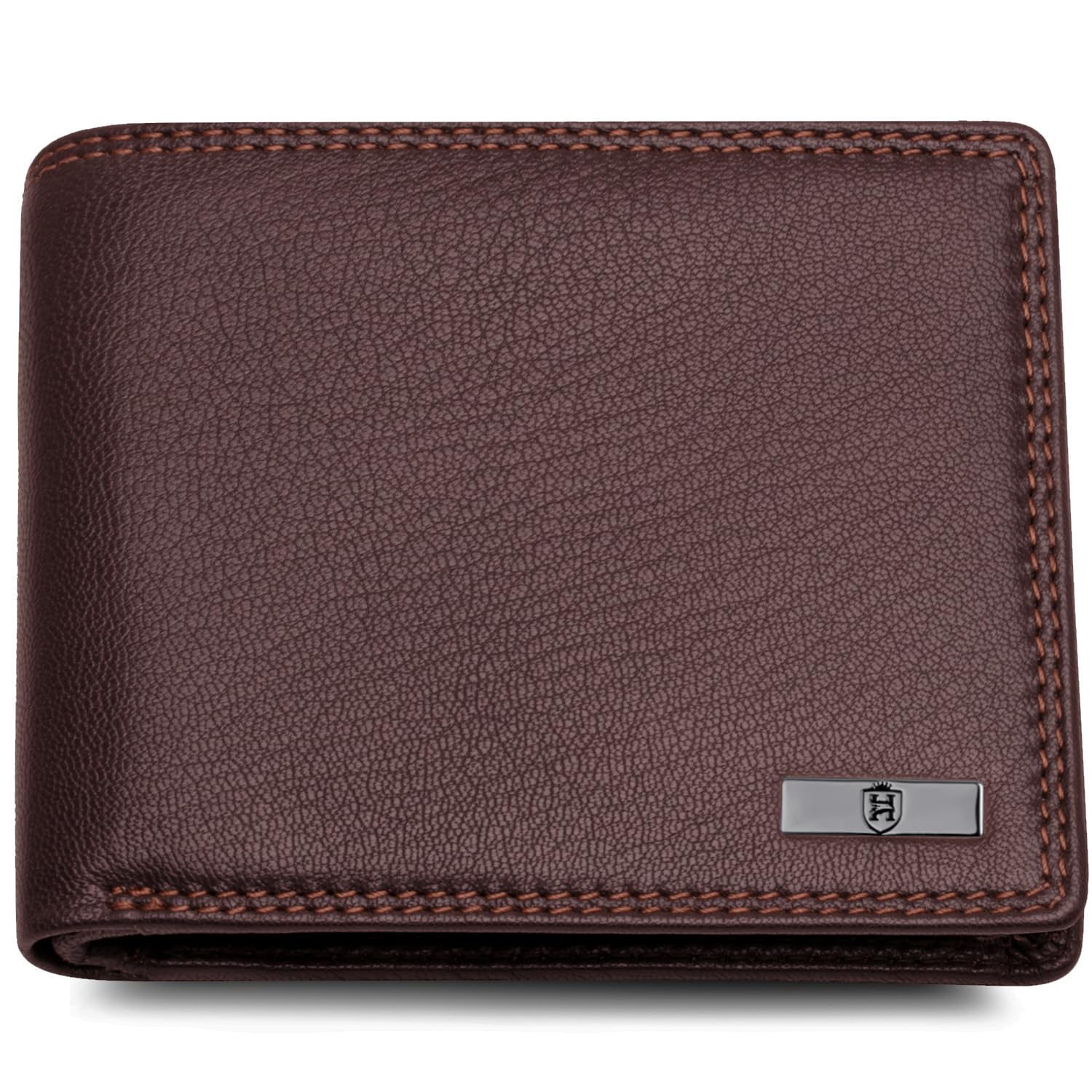 HORNBULL Stella Mens Brown Purse | Stylist Mens Wallet with RFID Blocking | Wallet Men Brown Genuine Leather Gift Set
