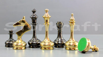 StonKraft Brass chess figures, chess figures, chess coins, farmers (3.75 inches unique)