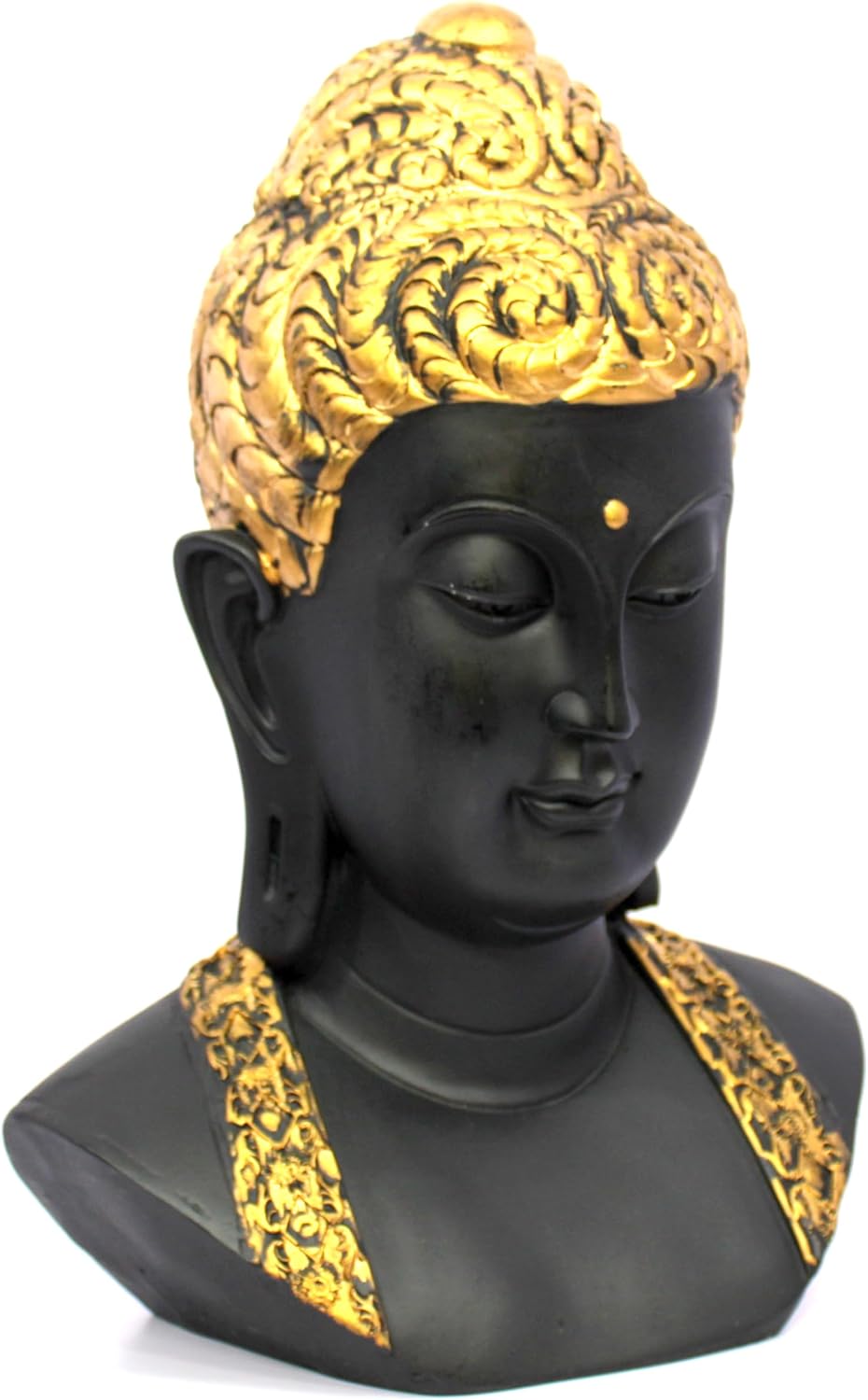 eSplanade Resin Meditating Buddha Idol Statue Figurine for Home Decor and Worship 15 inches