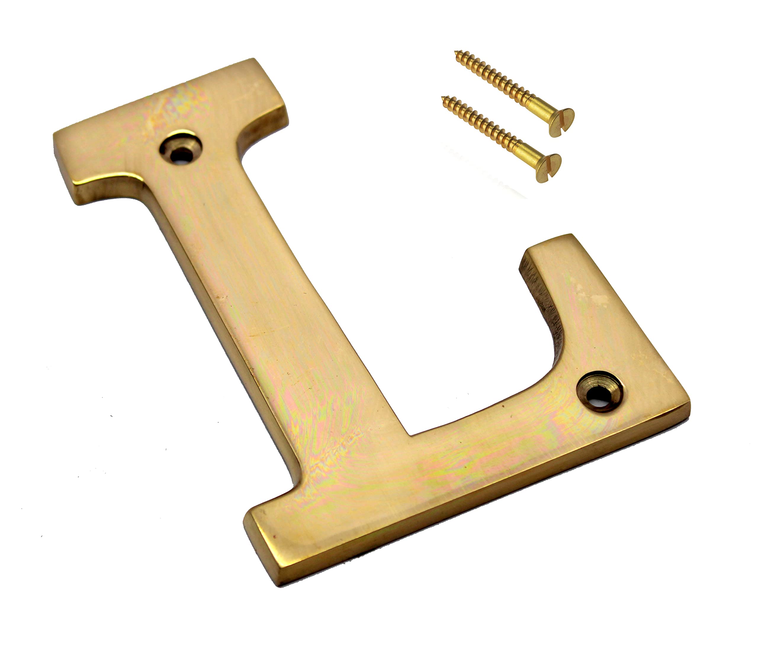 eSplanade Brass House Hotel Door Name Alphabets - Wall Door Plaque Alphabet Letter - Golden - 4" Inches (All Alphabets- 4")