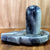 KLEO Baahubali Design Big Size Grey/Black Natural Stone Shiva Lingam Shiv Ling Idol Murti for Daily Pooja Purpose- 4.25, 5 inches