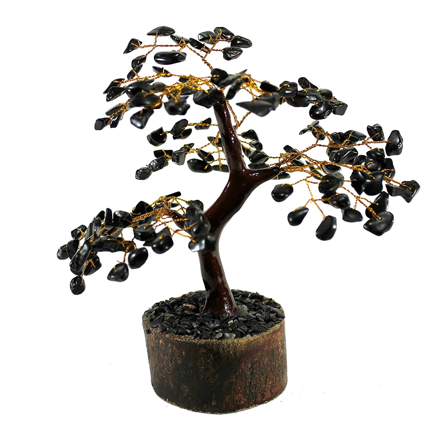 eSplanade Crystals Tree Healing Stones Seven Chakra Natural Healing Gemstone Bonsai Fortune Money Tree, Home Office Decor Spiritual Gift | Size 7-8 Inches