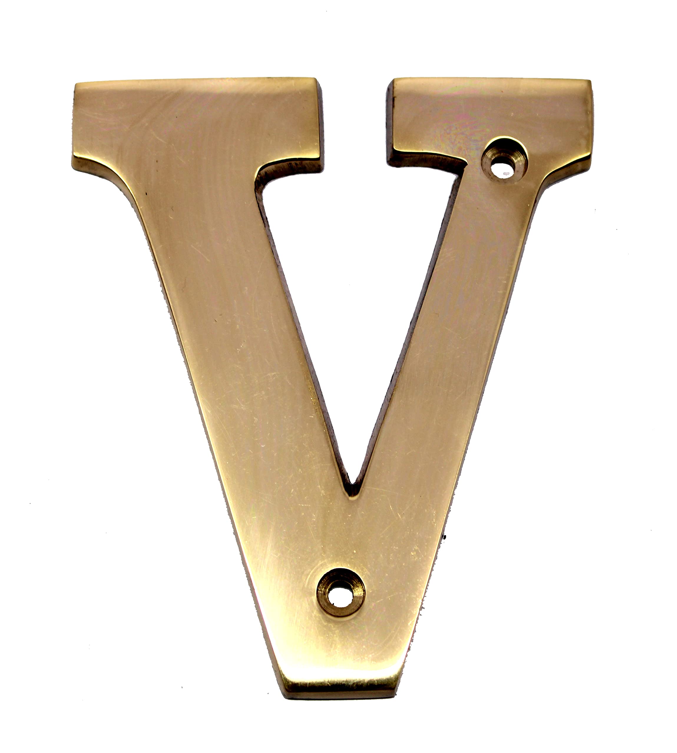 eSplanade Brass House Hotel Door Name Alphabets - Wall Door Plaque Alphabet Letter - Golden - 4" Inches (All Alphabets- 4")