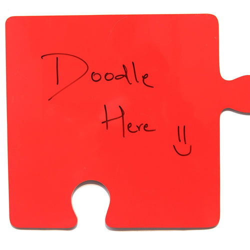IVEI Puzzle Shaped dry erase board(Red)