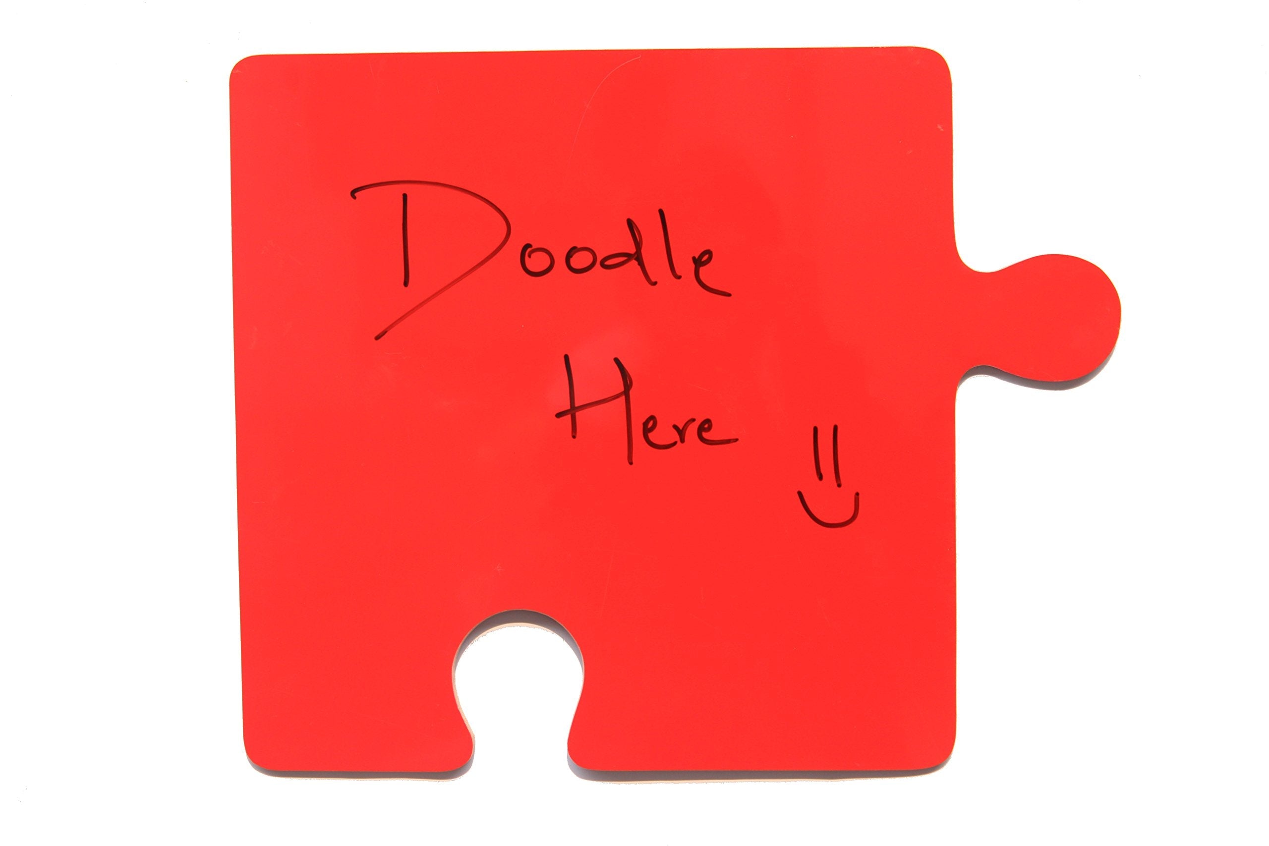 IVEI Puzzle Shaped dry erase board(Red)