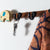 ESPLANADE Wooden Key Holder Mandala Print - Stylish Wooden Hook Holder for Clothes & Bags - Key/Jewellery Organizer Wall Hooks - Wall Mounted Unique Mandala Key Holder for Home Decor/Office Décor