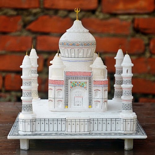 StonKraft Marble Taj Mahal Tajmahal Replica Model Agra India Souvenir Collection (9
