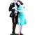 eSplanade Resin Love Couple Face Showpiece Statue Sculpture Figure for Home Decor Valentine Day Gift (Standing Couple 1)