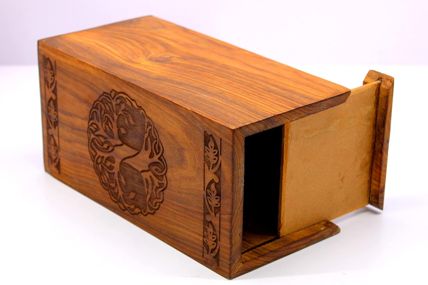 eSplanade Wooden Tree of Life Cremation Urn | (Brown 1, 10 Inches)