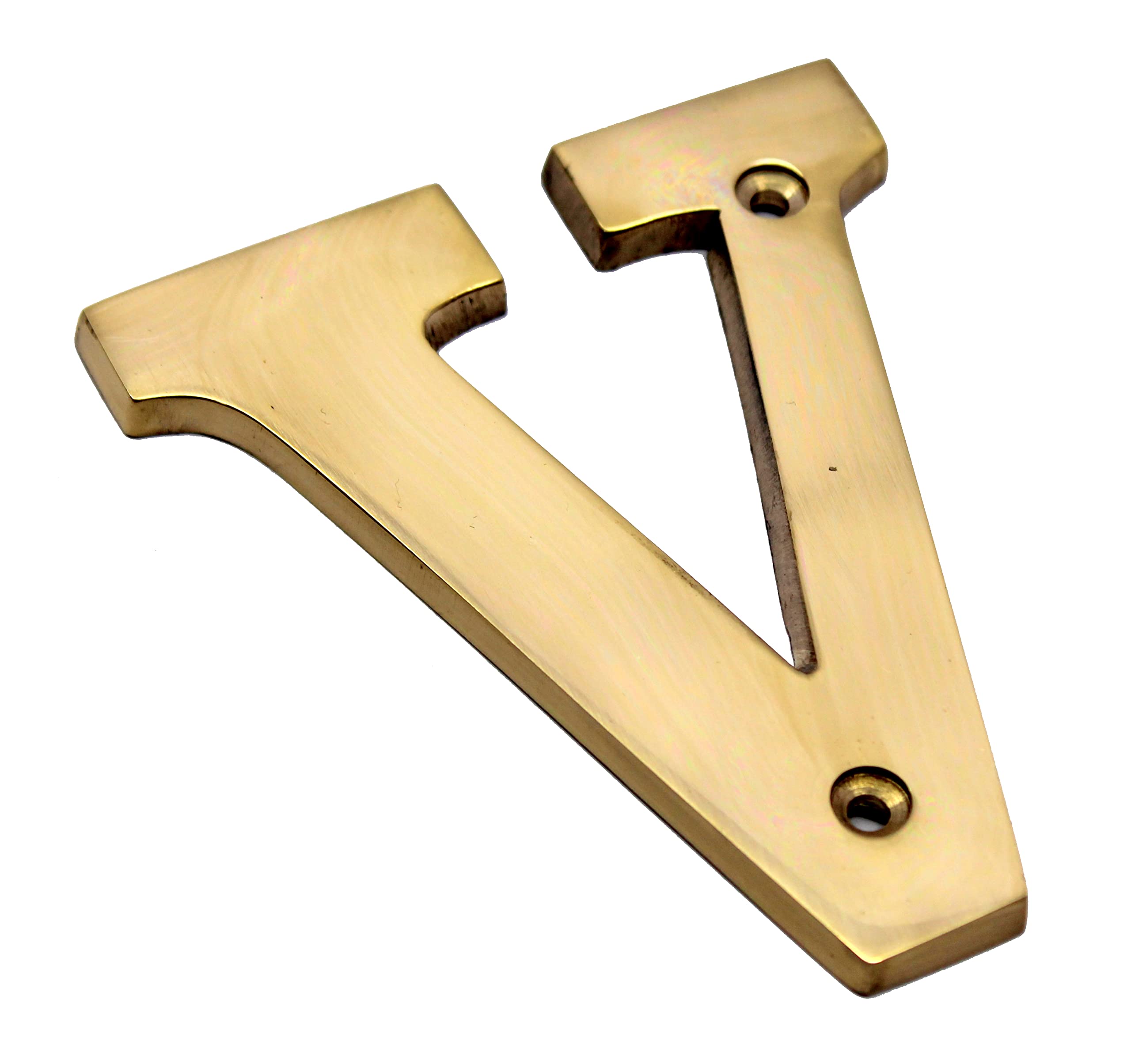 eSplanade Brass House Hotel Door Name Alphabets - Wall Door Plaque Alphabet Letter - Golden - 4" Inches (All Alphabets- 4")
