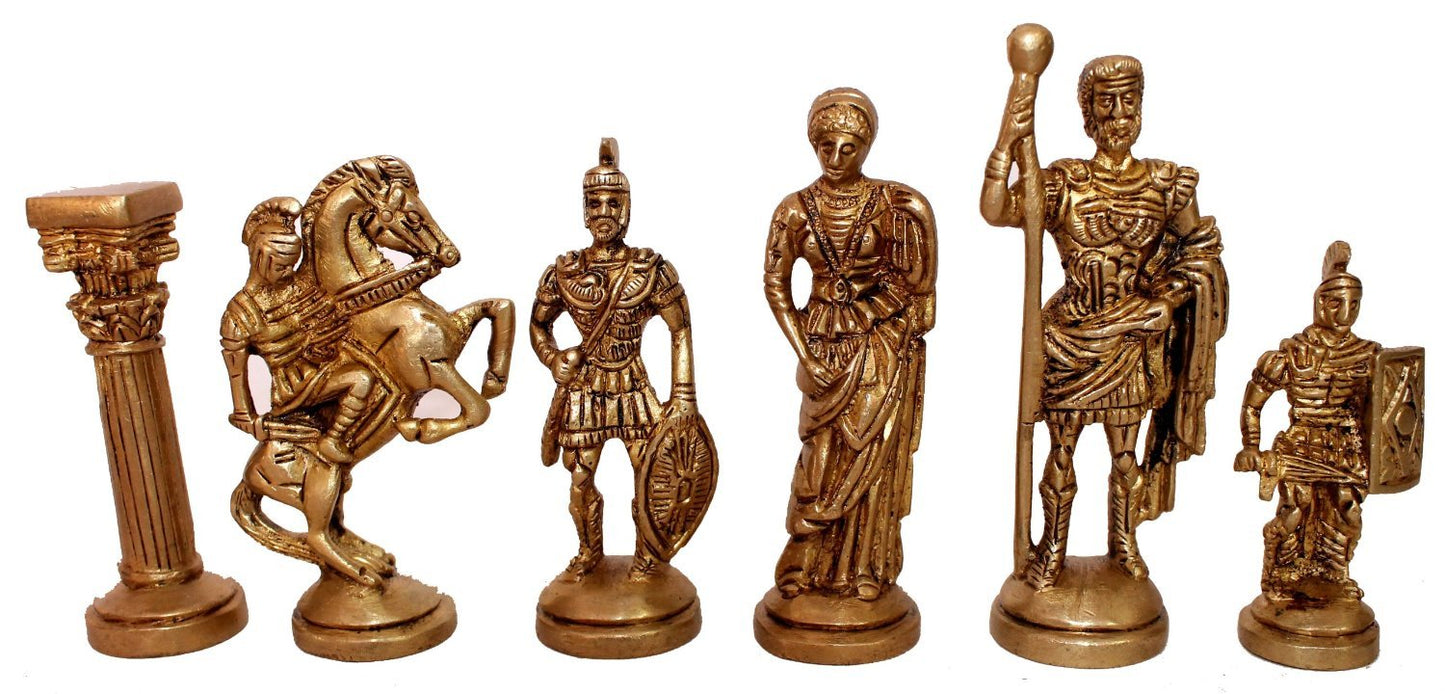 Hand Made Brass Chess Pieces Set unique collection