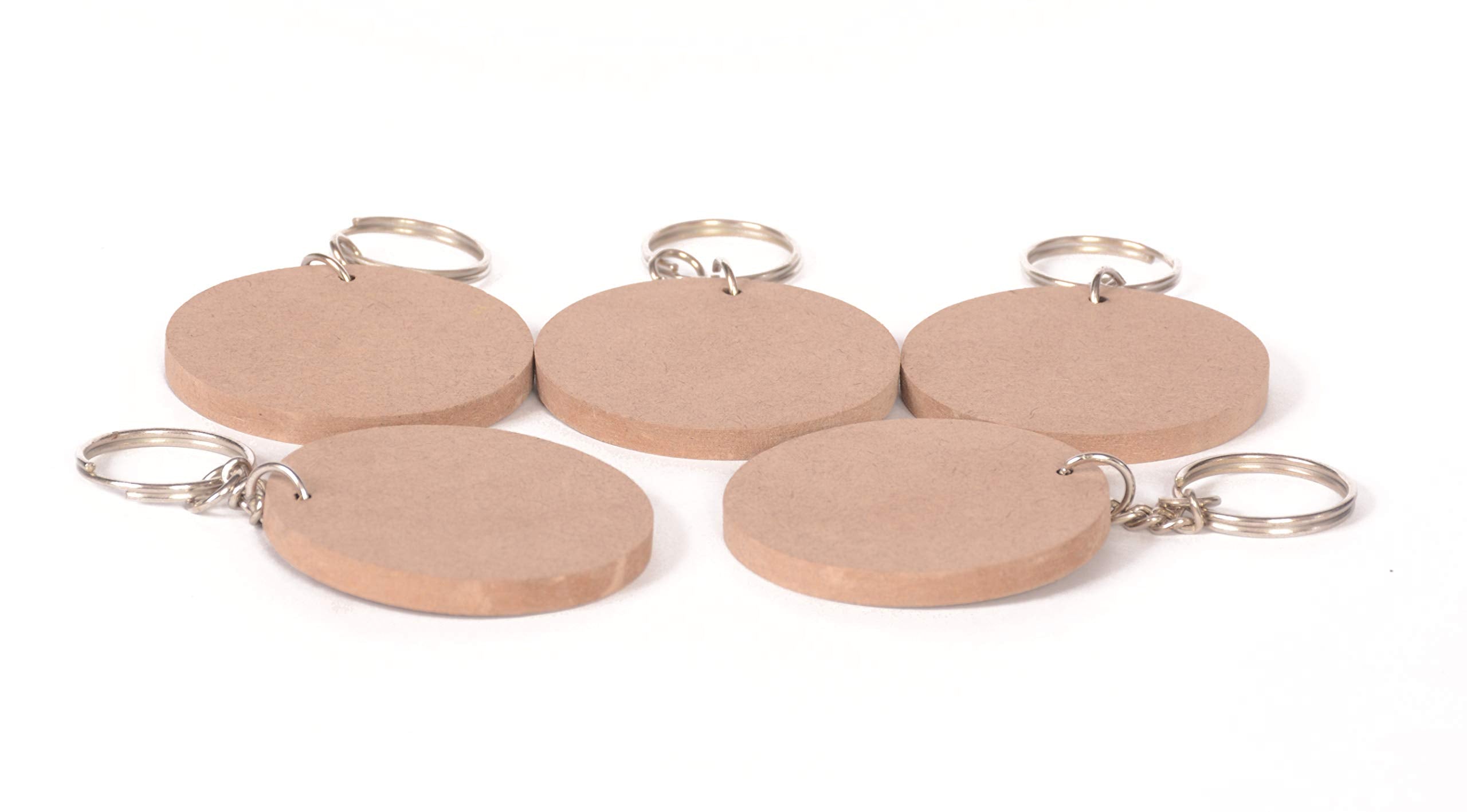 IVEI DIY MDF Key Chains Wood Sheet Craft - MDF Plain Square Shaped Key Chains for Painting Wooden Sheet Craft - Set of 20-2 in X 2 in for Decoupage MDF Plains, Resin Artwork & Decoration (Multi-shaped)