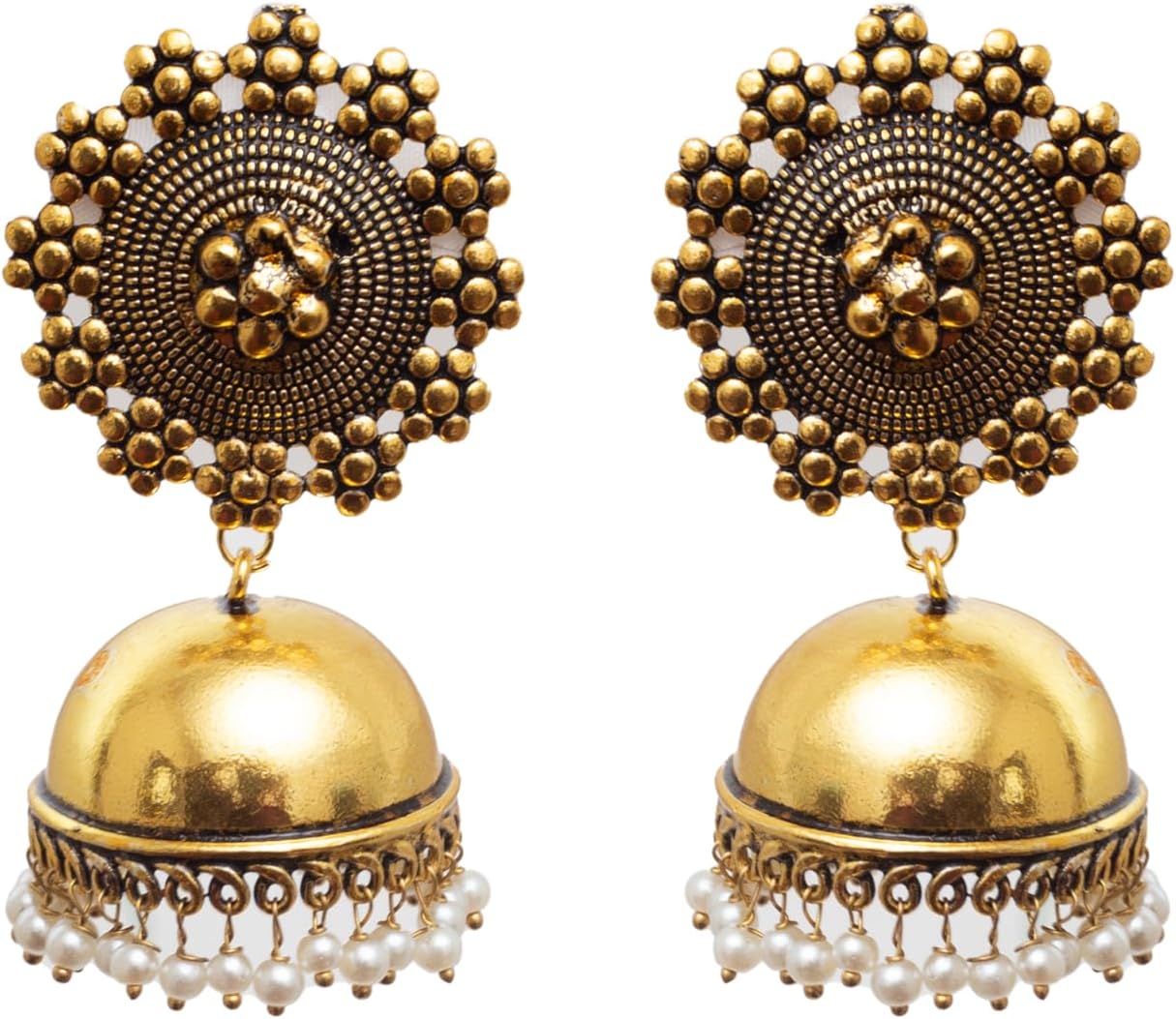 Binnis wardrobe Dual toned hand made textured choker Jewellery set